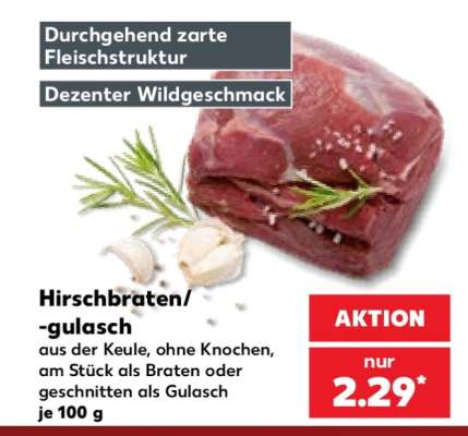 Hirschbraten/-gulasch