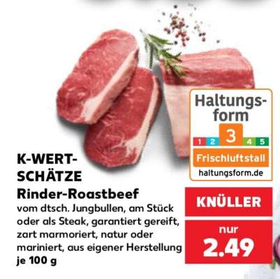 K-WERT-SCHÄTZE Rinder-Roastbeef
