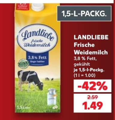 Landliebe frische Weidemilch