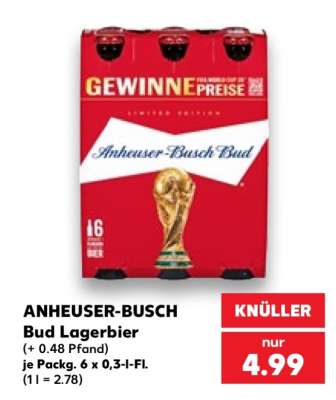 ANHEUSER-BUSCH Bud Lagerbier