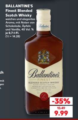 Ballantine’s Finest Blended Scotch Whisky*