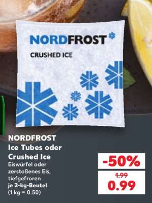 NORDFROST Ice Tubes oder Crushed Ice