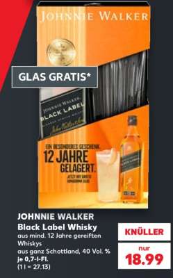 JOHNNIE WALKER Black Label Whisky