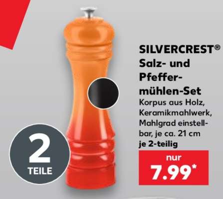 SILVERCREST® Salz- und Pfeffermühlen-Set
