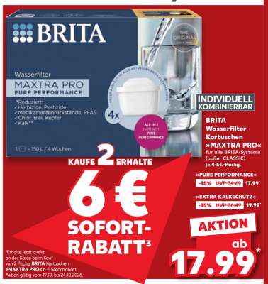 BRITA Wasserfilter -Kartuschen MAXTRA PRO