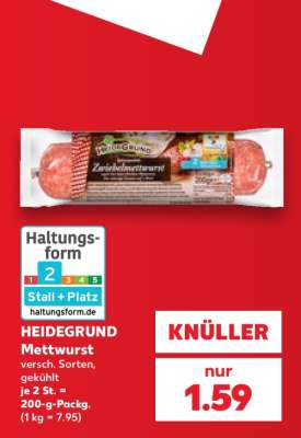 HEIDEGRUND Mettwurst