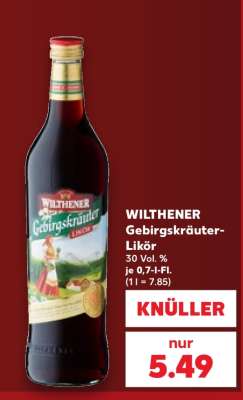 Wilthener Gebirgskräuter Likör