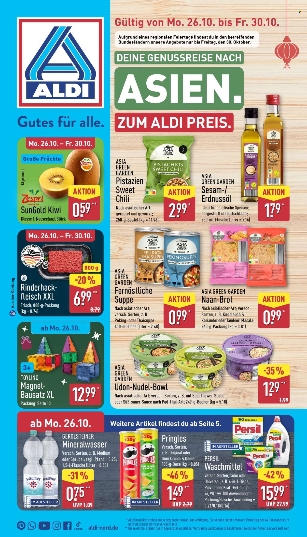 ALDI Nord Prospekte  - 26.10.2026 - 31.10.2026. Seite 1