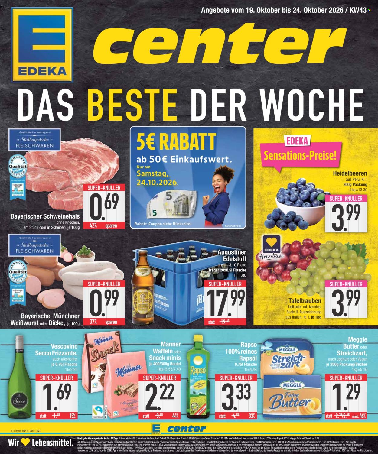 Edeka Prospekte  - 19.10.2026 - 24.10.2026. Seite 1