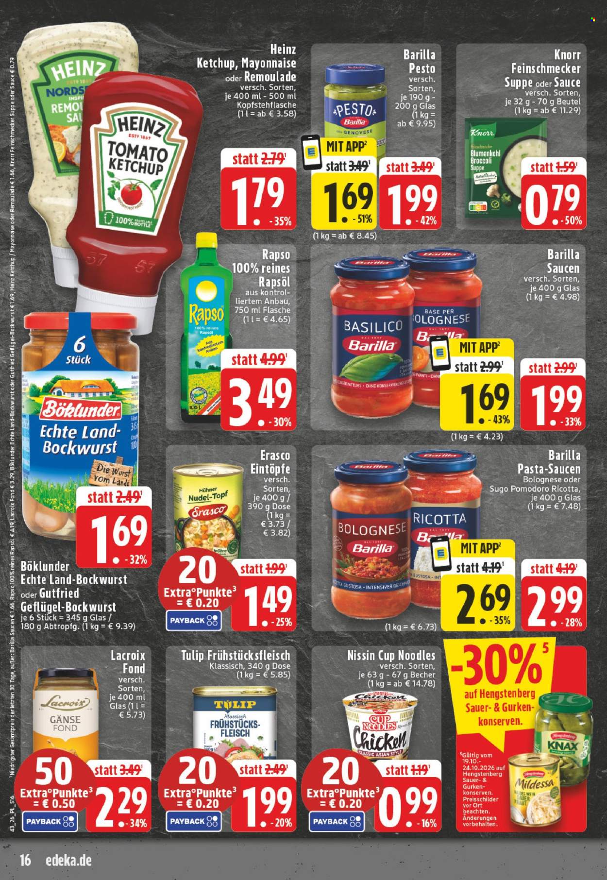 Edeka Prospekte  - 19.10.2026 - 24.10.2026. Seite 16