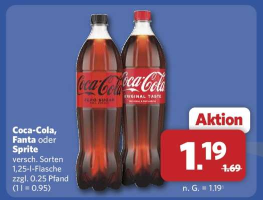 Coca-Cola, Fanta oder Sprite